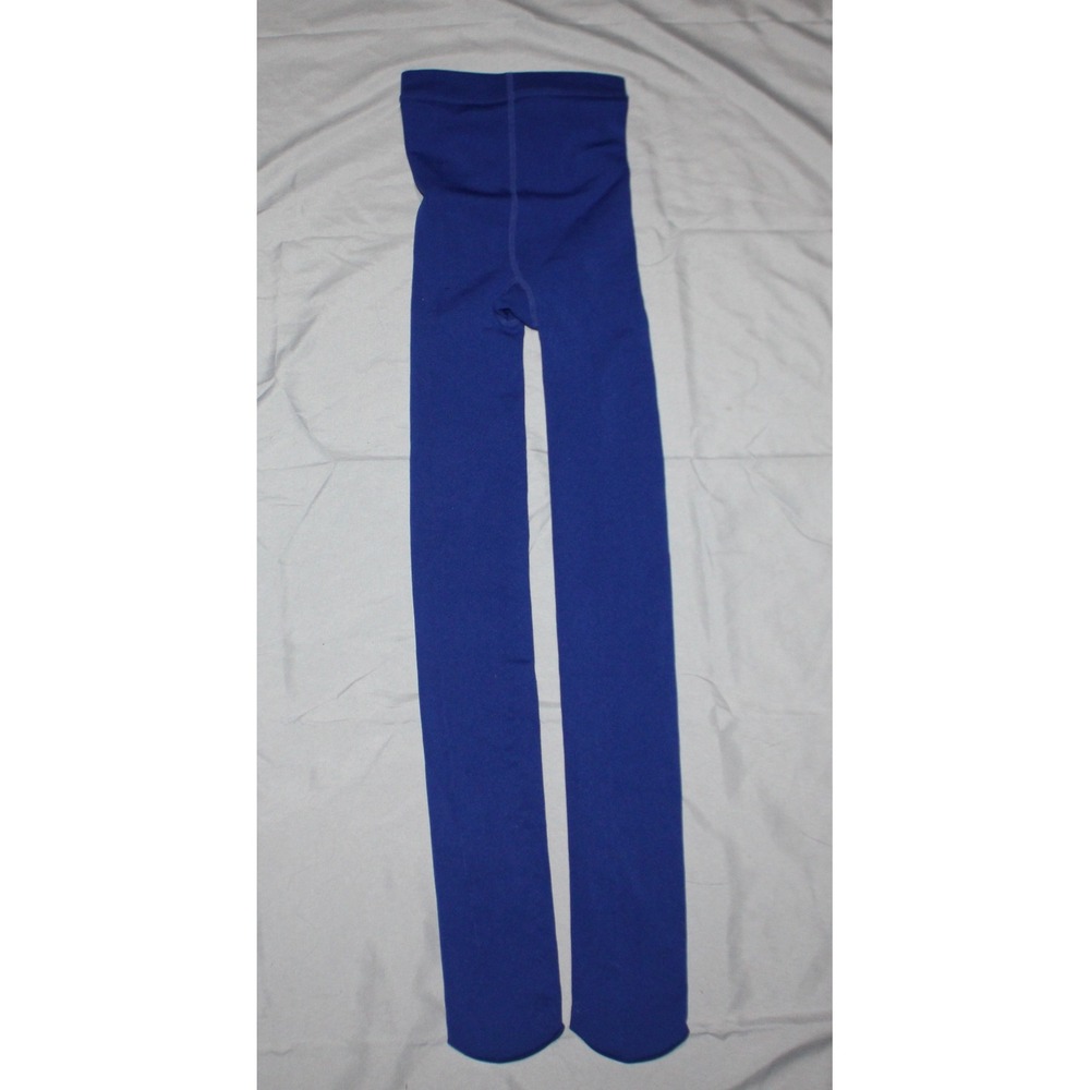Women's footless tights blue tights not sure on size
